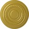 Ekena Millwork Oldham Ceiling Medallion (Fits Canopies up to 8 5/8"), Hand-Painted Rich Gold, 18"OD x 1 1/4"P CM18OLRGS - alternate 1